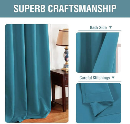 H.VERSAILTEX Blackout Curtains Drapes 63 Inch Length - Image 3