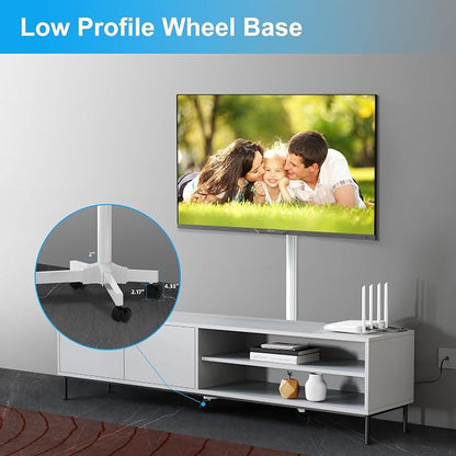 Mobile TV Carts on Wheels for 21-60 Inch Flat/Curved Panel Screens TVs - Image 5