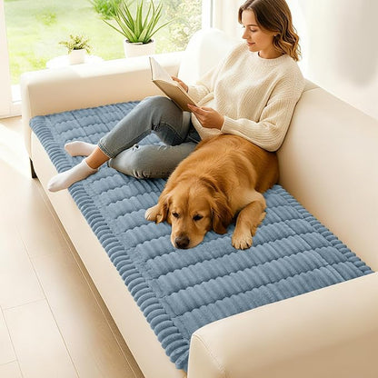 Couch Cover for Dogs, Washable Non Slip Plush Flannel Sofa Protector | Thick - Image 2