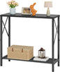 Tajsoon Small Entryway Table, 2-Tier Narrow Consle Table by Tajsoon