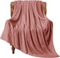 BEDELITE Fleece Blanket Soft Plush Twin Size Blanket Dusty Pink 60"x80" | Ultra by BEDELITE