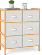 LOKO Fabric Dresser with 6 Drawers, Modern Storage Tower with 6 Folding Fabric by LOKO