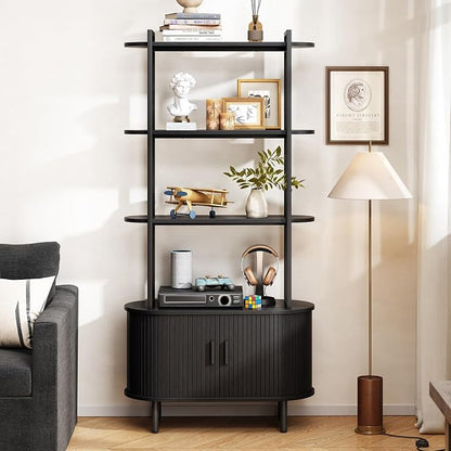 ONBRILL 71" Tall Bookshelf, 4-Tier Book Shelf - Image 7