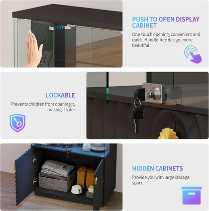 HNEBC Display Cabinet with Glass Doors - Image 4