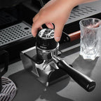 51.35mm Gravity Coffee Distribution Tool, Gravity Adaptive Coffee Distributor, Anti-slip Espresso Leveler, Barista Espresso Accessories,304 Stainless Steel base