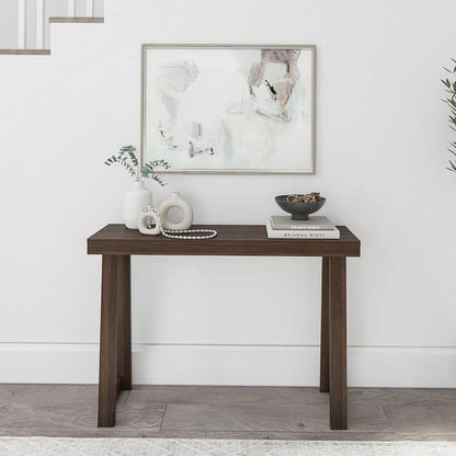 Plank+Beam Solid Wood Console Table, 46 Inch, Sofa Table, Narrow Entryway Table - Image 3