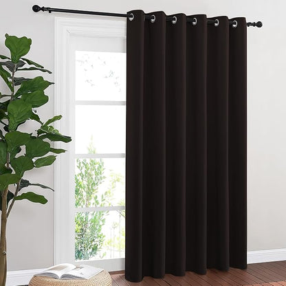 NICETOWN Blackout Sliding Door Curtains 84 Inch Length, Extra Wide Room Divider by NICETOWN