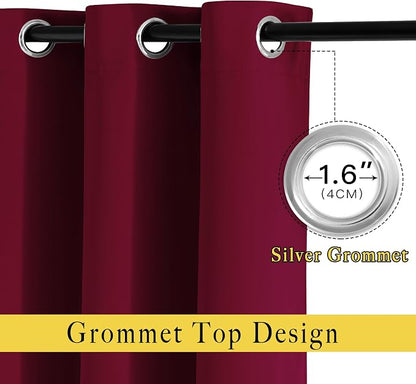 NICETOWN 84 inches Bedroom Curtains Panels - Image 2