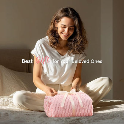 BEDELITE Pink Large Throw Blanket - Image 2