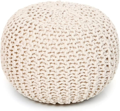 · REDEARTH · Round Pouf Ottoman by REDEARTH
