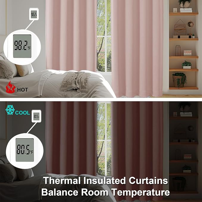 Simplebrand Ava Blush Blackout Curtains - Image 6