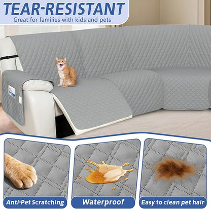 Arfntevss Recliner Sectional Couch Covers Waterproof L Shape Sofa Cover - Image 5