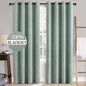 MIULEE Linen Texture 90 Inches Curtains by MIULEE