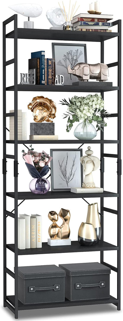 NUMENN 6 Tier Bookshelf, Tall Bookcase Shelf Storage Organizer, Modern Book by NUMENN