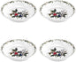 Portmeirion Holly and Ivy 8.5-Inch Pasta Bowls (Set of 4) - Holiday Earthenware for Christmas Feasts, Ideal for Serving Salad, Soups, Desserts - Microwave, Dishwasher Safe - Seasonal Tableware