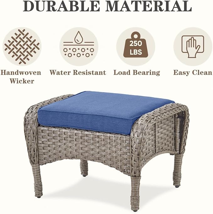Belord 6 Pieces Wicker Patio Furniture Set - Image 8
