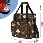coffee sugar coffee beans Coffee Maker Carring Bag Travel Carrying Storage Tote Bag Compatible with Keurig K-Mini or K-Mini Plus Portable Single Serve Coffee Brewer Case with Pockets for K-cup Pods