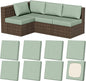 8Pcs Outdoor Cushion Covers, Stretch Patio Furniture Couch Chair Slipcovers | by VORSHAPE