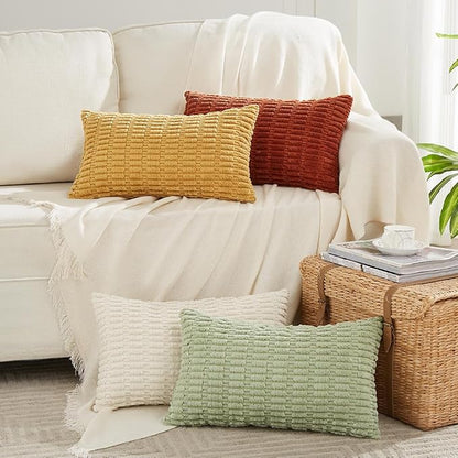Fancy Homi 4 Packs Decorative Throw Pillow Covers by Fancy+Homi