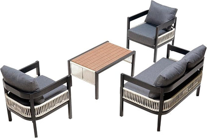 4-Pieces Outdoor Patio Sofa Set - Image 5