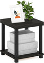 Furinno Turn-N-Tube Side Table, 2-Tier Thick Tabletop End Table by Furinno-FitsYourSpaceFitsYourBudget