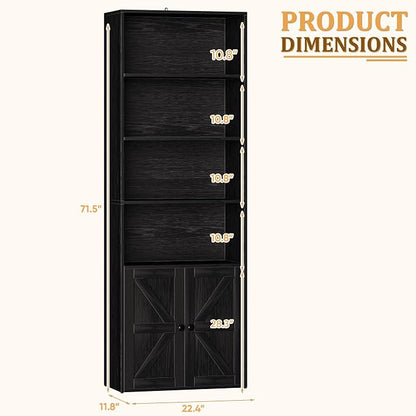 Furniwell Industrial Bookshelf and Bookcases - Image 3