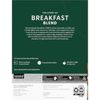 Starbucks K-Cup Coffee Pods, Medium Roast Coffee, Breakfast Blend, 100% Arabica, 4 boxes (96 pods total)
