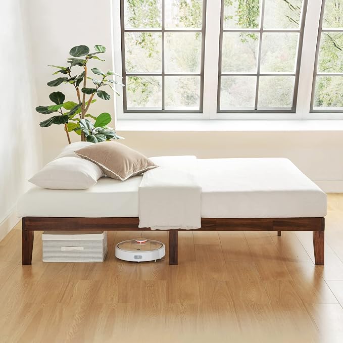 Mellow 12" Solid Wood Platform Bed Frame - Image 4