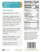 Molibake Vanilla Muffin Mix – Pack of 2 – Premium Vanilla Muffins Baking Mix for Home Oven and Muffin Maker – 14 oz – All-Natural Easy-to-Use Mix for Fluffy, Bakery-Style Homemade Muffins
