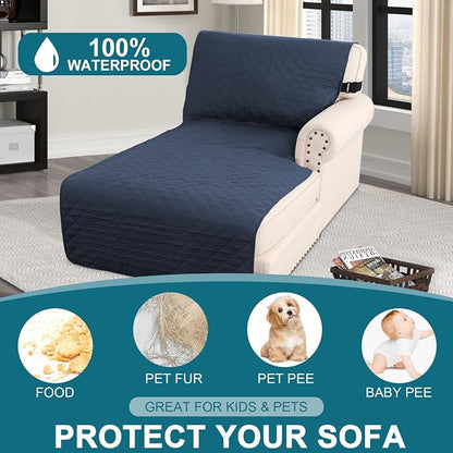 Turquoize 100% Waterproof Sofa Covers Chaise Lounge L Shape Sofa Protector Slip - Image 2