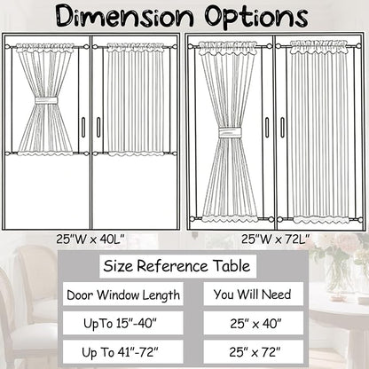Sutuo Home French Door Curtains Set of 2 - Image 7