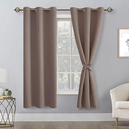 Blackout Curtains for Bedroom, 42 x 63 Inches Length, 2 Panels | Thermal - Image 8