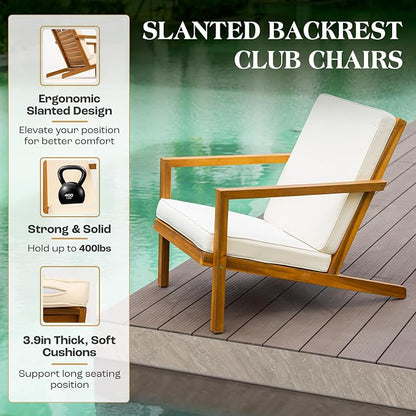 IDZO Natural 3-Piece Patio Bistro Sets - Image 6