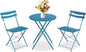 GarveeLife 3 Piece Patio Bistro Set, Folding Patio Bistro Table and Chairs Set by GarveeLife