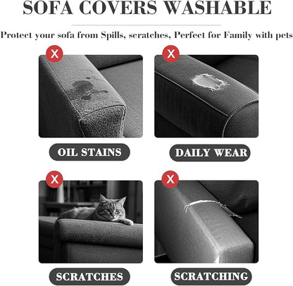 2Pcs Couch Arm Covers, Armrest Cover - Image 3