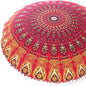 Mandala Floor Pillow Cover Meditation Cushion Seating Throw Hippie Round by EyesofIndia
