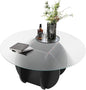 Round Glass Coffee Table for Living Room by Unknown
