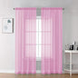 Chyhomenyc Pink Sheer Curtains 78 Inches Long 2 Panels Set by Chyhomenyc