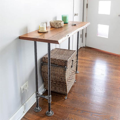 Restore by Pipe DÉCOR Live Edge Wood Console Table 48 in. x 16 in. x 34 in. - Image 6