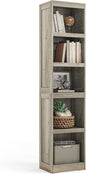 LINSY HOME 5-Shelf Bookcase, Narrow Bookshelves Floor Standing Storage Shelves by LINSYHOME