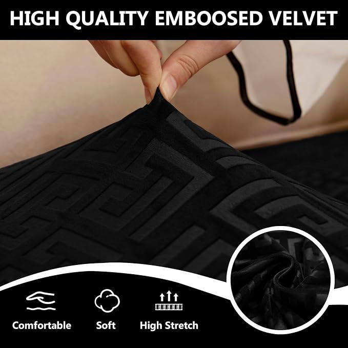 UNBBRRL 10 Pieces Stretch Sofa Cushion Covers - Image 5