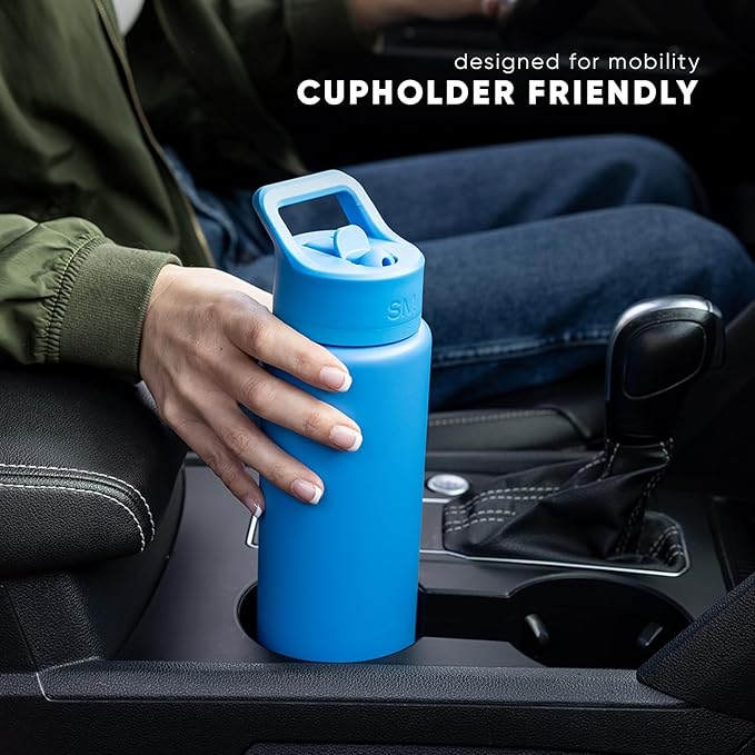 Simple Modern Water Bottle with Straw Lid | Vacuum Insulated Stainless Steel Metal Thermos | Reusable Leak Proof BPA-Free Flask for Sports Gym | Summit Collection | 30oz, Honolulu