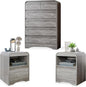 3 Piece Bedroom Set, Dresser and Nightstand Sets by SOLACEFURNITURE