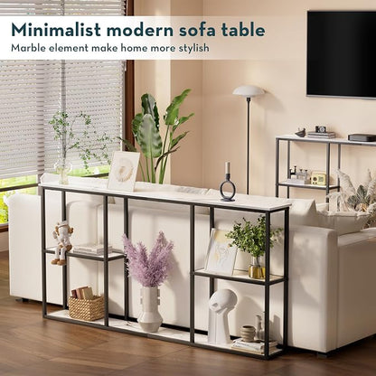 WOHOMO Console Table, Small Modern Entryway Table - Image 7