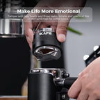 IKAPE Coffee Products, 53mm Coffee Distributor & Hand Tamper, Adjustable Depth Espresso Distributor Fits All 53mm Espresso Portafilter, Compatible with 54MM Breville Bottomless Portafilter (Black)