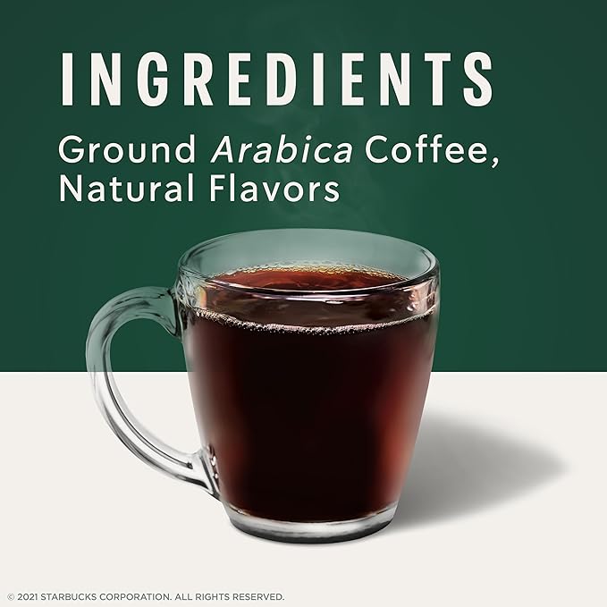 Starbucks K-Cup Coffee Pods, Light, Medium, Dark Roast & Flavored Variety Pack for Keurig Brewers, 1 box (40 pods total)
