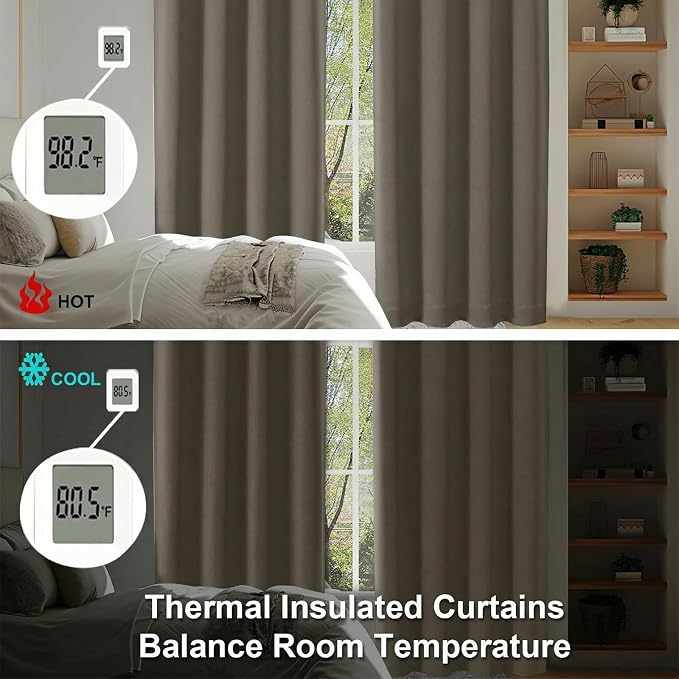Simplebrand Ava Latte Blackout Curtains - Image 6