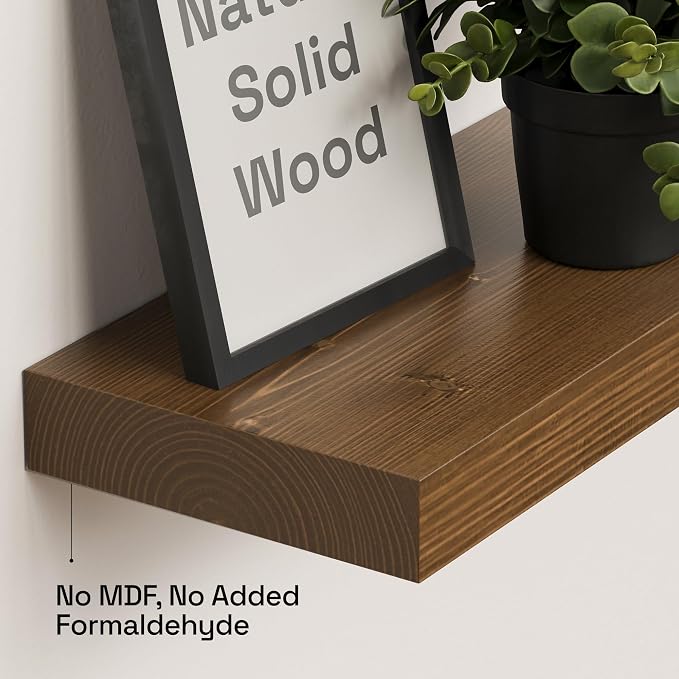 BAOBAB WORKSHOP Solid Wood Floating Shelves - Image 4