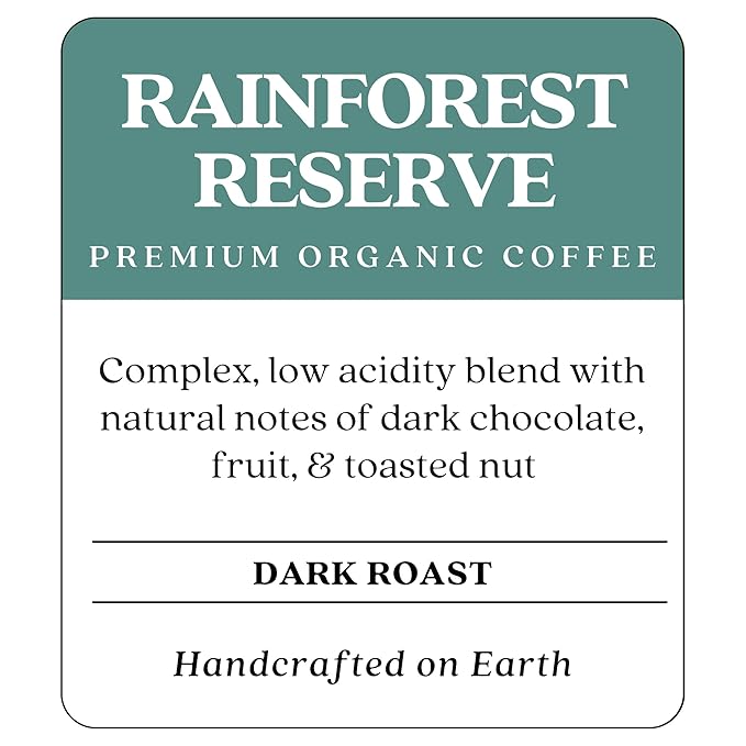 Copper Moon Single Serve Coffee Pods for Keurig K-Cup Brewers, Dark Roast, Rainforest Reserve Blend, 36 Count