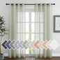 NICETOWN Linen Sheer sage green Curtains 84 inch Length by NICETOWN